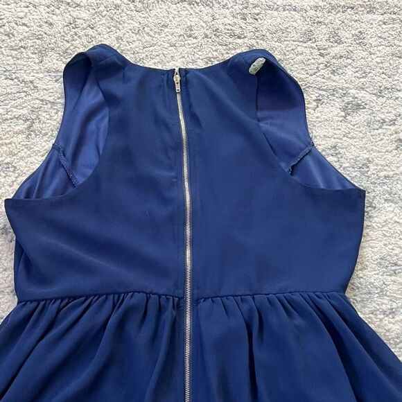 Navy Willa Romper with Zipper - Picture 4 of 5